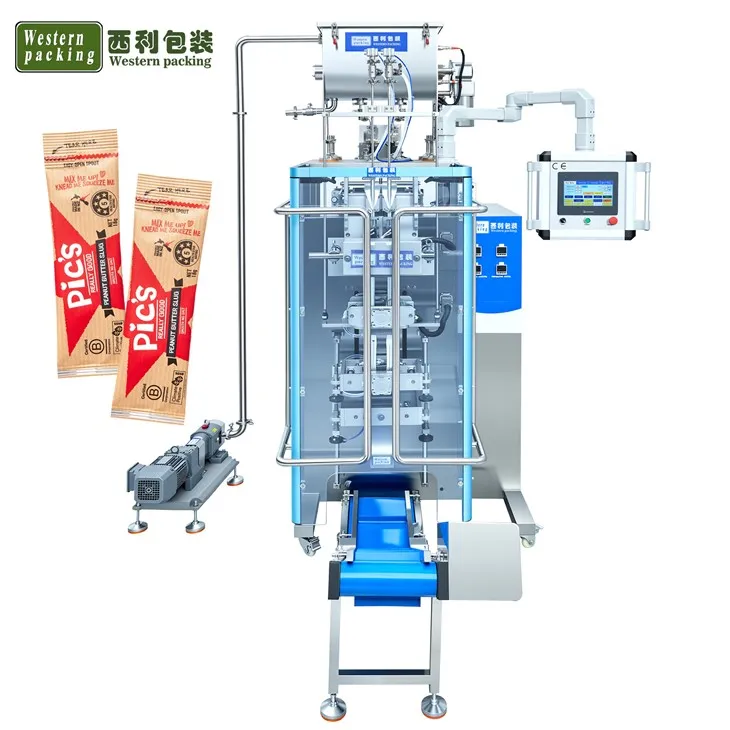 Salaattikastike-pussin pakkauskone